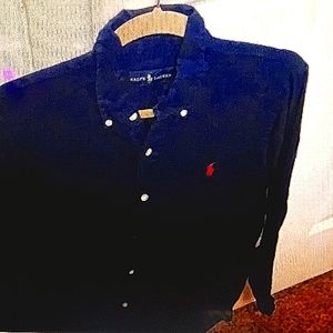 Vintage design slim fit twill western Ralph Lauren button up. (Made early 40's)